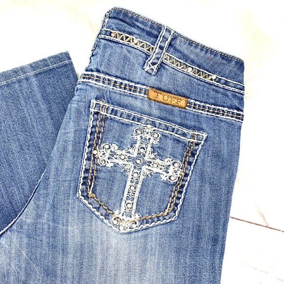 Cowgirl Tuff Denim - 👖|•COWGIRL TUFF•| 'Victory Cream' Boot Cut Jean👖